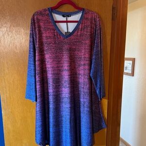 Lily Gradient Blue and Pink Tunic
